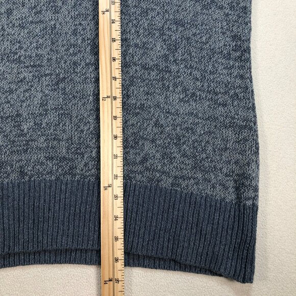 Toad Co Sweater Men's XL Blue Gray Recycled Denim Pullover Marl Sustainable - Picture 9 of 12